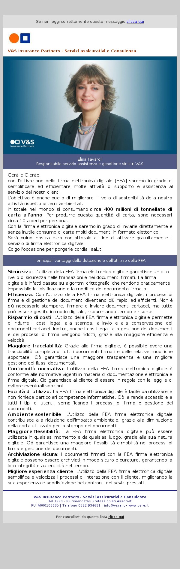 La firma digitale per i nostri assicurati: dalla praticita' alla sostenibilita' ambientale.