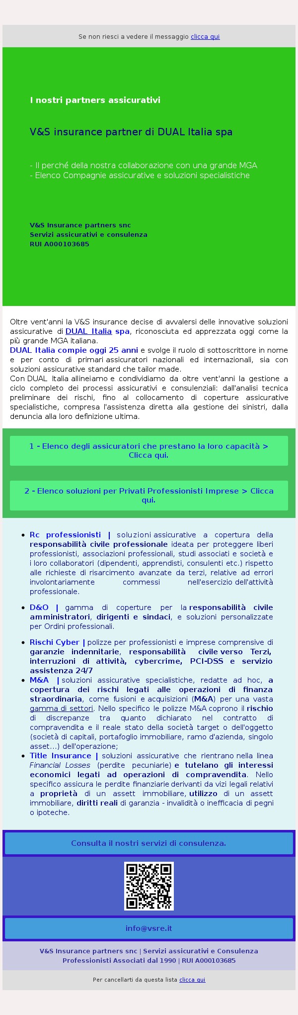 Perche' abbiamo scelto DUAL Italia come nostro partner assicurativo.
