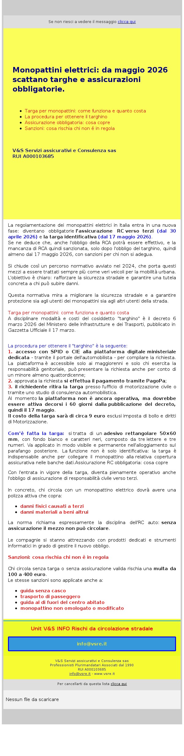 Monopattini elettrici: da maggio 2026 scattano targa e assicurazione obbligatorie.